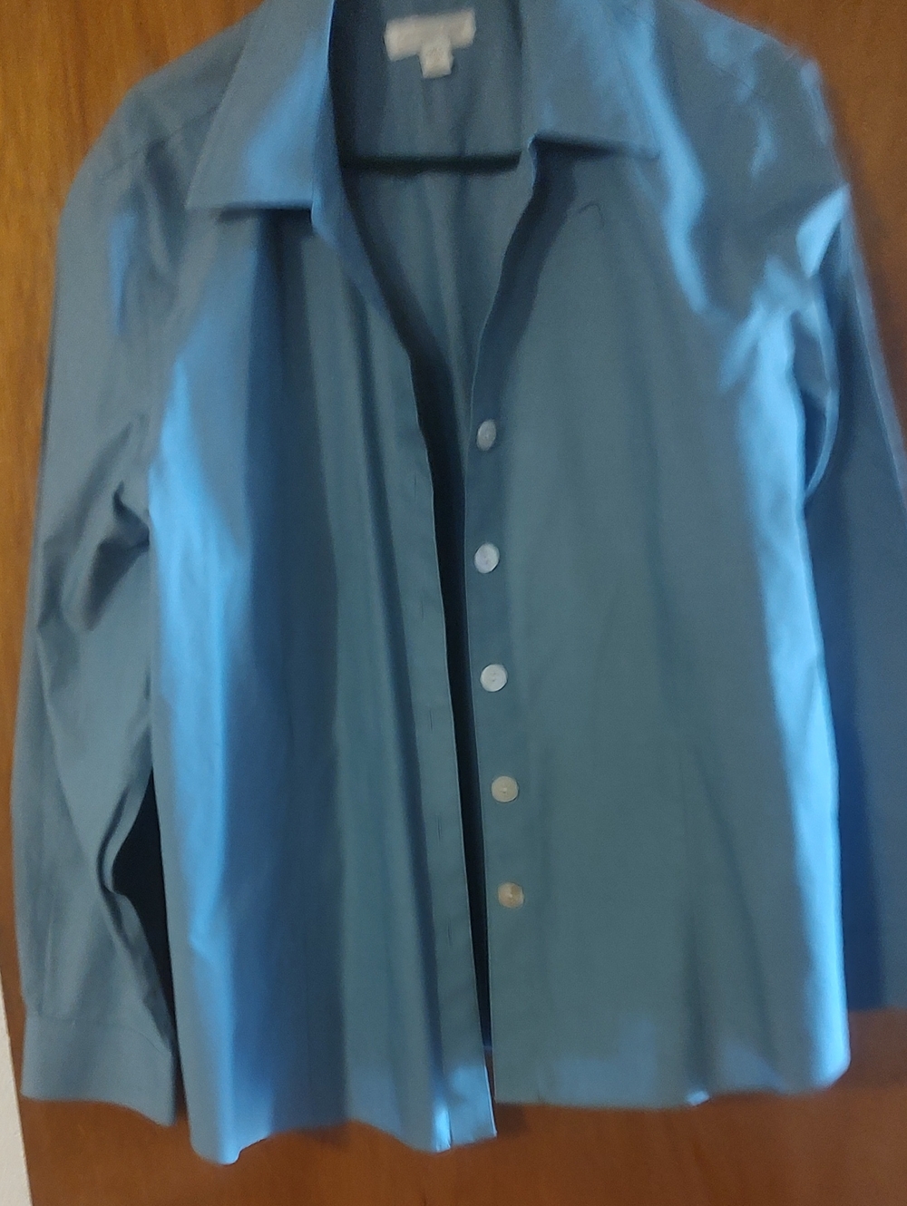 Coldwater Creek Women's Light Blue Dress Shirt